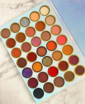 OEM Low MOQ Summer Eyeshadow Book Palette Private Label Glitter EyeShadow Palette Makeup Earth Color Wholesale