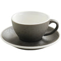 Ceramic Retro Granite Espresso Coffee Cup and Saucer Set Cappuccino Mug Drawing Latte Cup