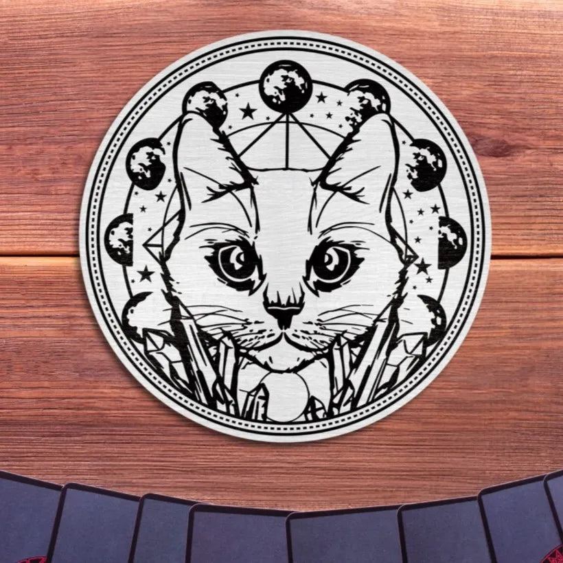 Divination Round Wooden Wall Art Fortune Telling Wooden Hanging Sign Witchcraft for Gift Decor
