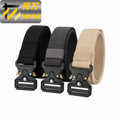 1.5' Al  Alloy Buckle Outdoor Training Tactical Elastic Webbing  Belts With Customized Logo