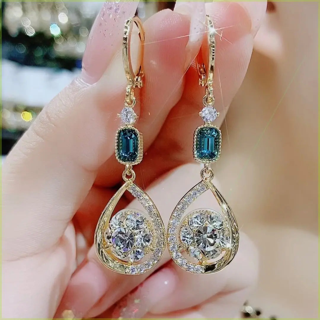 AA00181 Fashion Earrings Hanging Diamond Earrings with Crystal Diamond for Woman