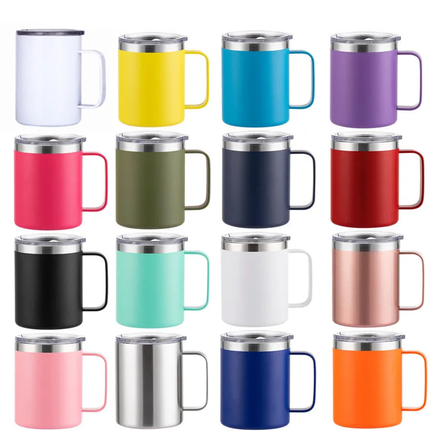 Top Seller 12oz 14oz 16oz Coffee Mug Cups Vacuum Insulated Stainless Steel Thermo Tea Coffee Mugs for Outdoor Travel