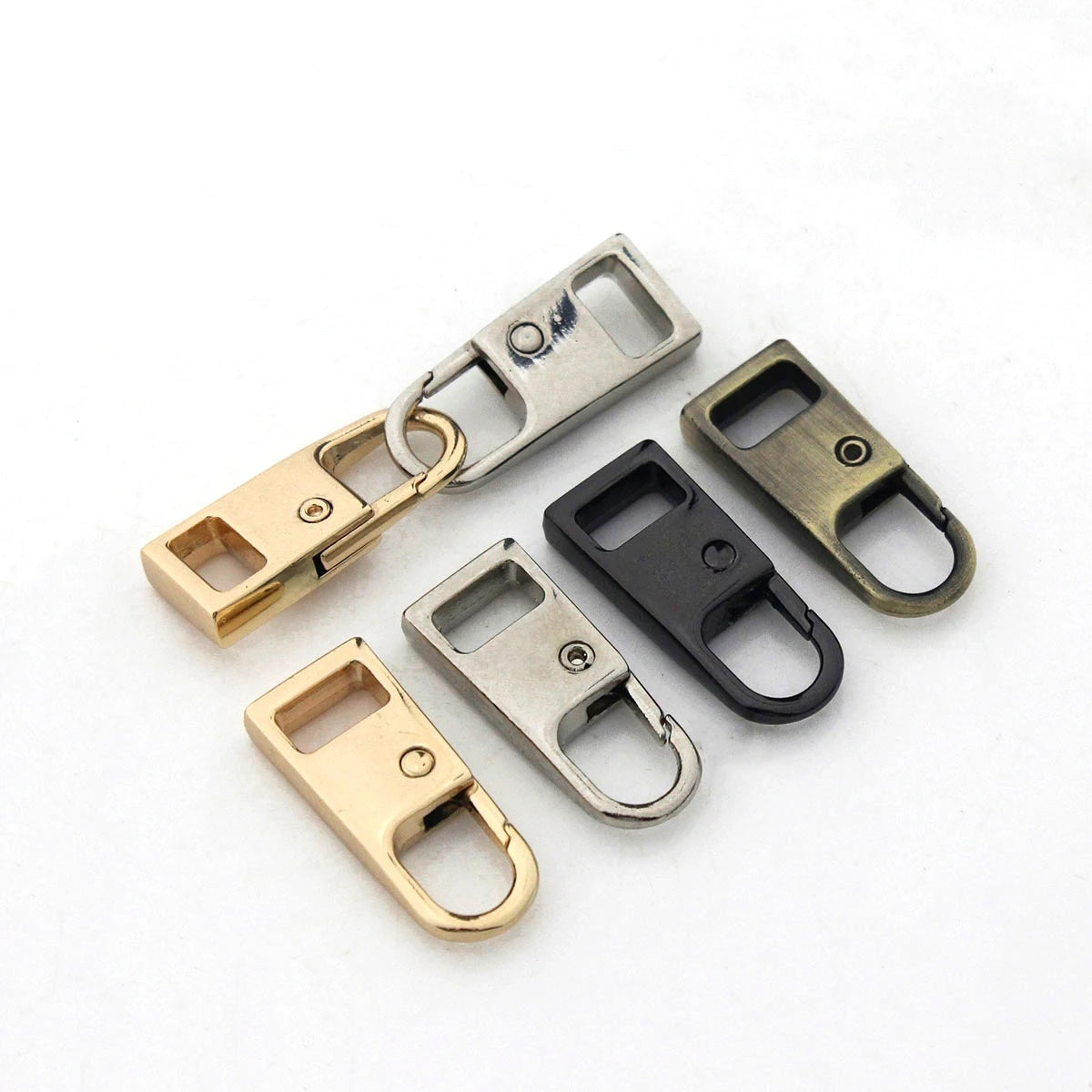 Metal Zipper Repair Kits Slider Puller Instant Zipper Replacement for Broken Buckle Travel Bag Suitcase Garment Zipper Head