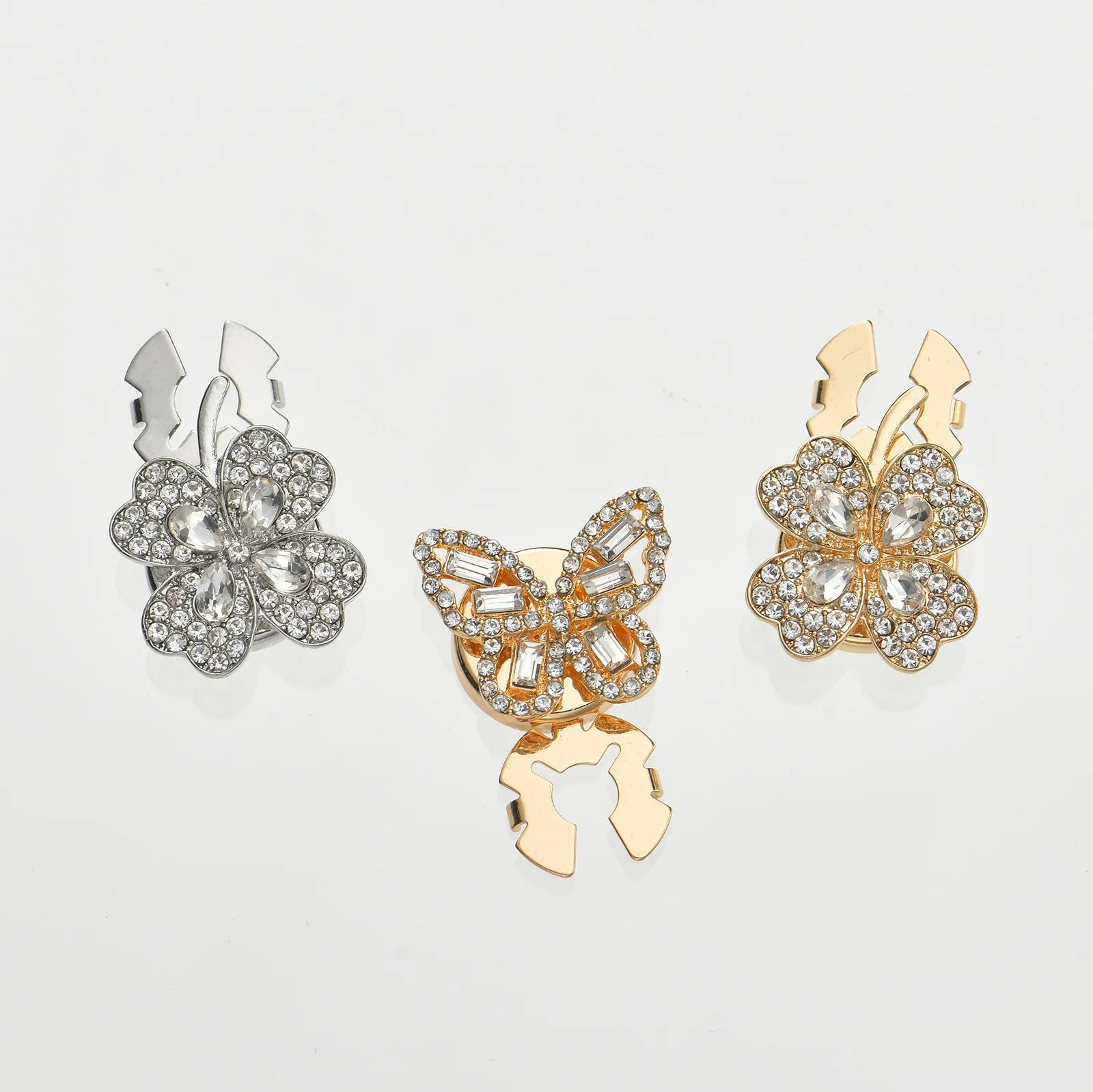 JFRB139 Custom Butterfly Luxury Button Cover Elegant  Cufflinks Fashion Jewelry Button Covers For Women Shirts