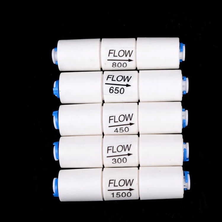 Cheap 300CC/450CC/800CC/1500CC Waste Water Filter Parts Flow Regulate Restrictor for RO Water System