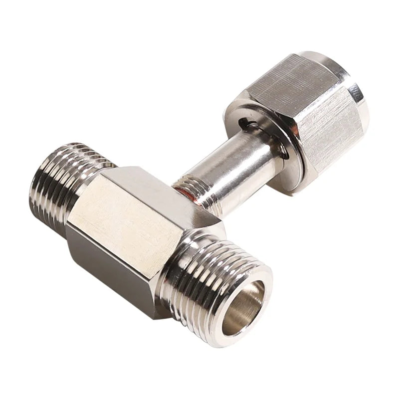 CGA-320 CGA320 Brass Coupler Manifold Tee Y Adaptor for Paintball Co2 Tank Filling