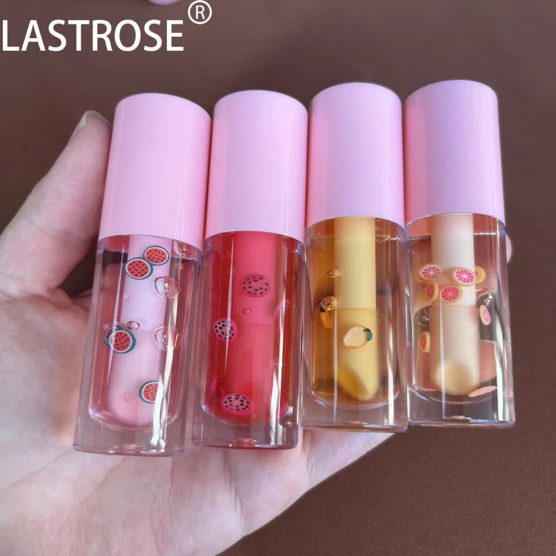 Wholesale Herbal Lip Oil Tint 16 Colors with Fruit Scent Vegan Lip Care Liquid Oil for Nourishing Moisturizing Long Lasting