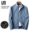 Cheap Men's Spring Autumn Jacket Long Sleeve Zipper Coat Solid Outerwear (Plus Size Available Casual Streetwear Windproof)