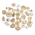 Fashion Personalized Design Irregular Shape 18K Gold Plated Devil's Eye Pendants DIY Pendants & Charms for Jewelry Making