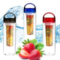 16oz Plastic Durable Lemon Juice Tritan Fruit Infuser Bottle with Unique Leak Proof Sealed Cup Water Bottle