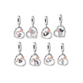 Fit Original Pan Charms Bracelet 925 Sterling Silver Dog Hand With Rose Flower Bead for Women Valentine Jewelry Making