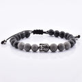 Handmade New Design Fashion Buddha Natural Stone Adjustable Bracelet With Different Color Stones