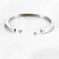 Hollow Empty Openable New C Shape Cuff Blank Bangle Keepsake Urn Jewelry Stainless Steel Cremation Bracelet for Ashes Human