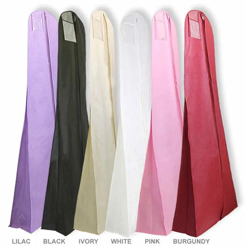 Wholesale Non Woven Folding Wedding Gown Garment Bag Customized Logo Bridal Weekend Garment Bag With Gusset