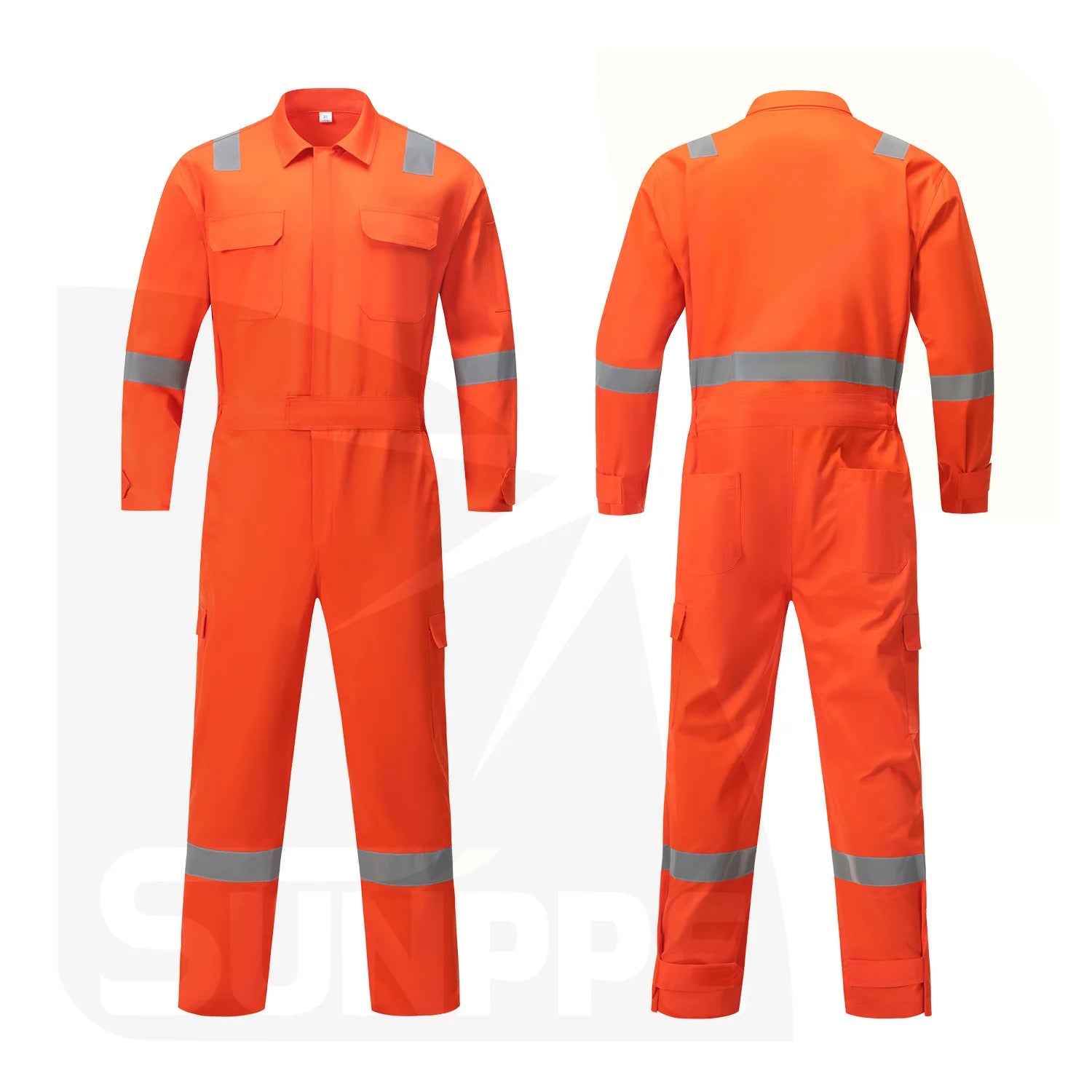 In Stock 100% Cotton Reflective Work Coverall Women's One Piece Work Clothes Mechanic Construction Work Suits Overall Wear Sets