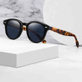 Trendy Sunglasses Round Polarized Sunglasses Vintage For Men 2025 Designer Glasses Acetate Sunglasses