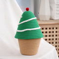 Christmas Tree Storage Basket for Kids with Lid Cotton Eco-Friendly Multifunction Toy Storage