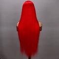 Red Wigs Human Hair Hd Lace Front Long Straight Raw Indian Hair Hd Lace Frontal Wig Woman Verified Hair Vendor Red Wig