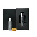 5ml 10 ml Glass Spray Essential Oil Roller Black Perfume Bottle with Box Package Samples 10ml Roll on Bottle and Packaging Box