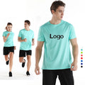 Lidong Stock Promotion Polyester Blank Sport t Shirt Unisex Custom Design logo Plain Multi Color Tshirt Cheap