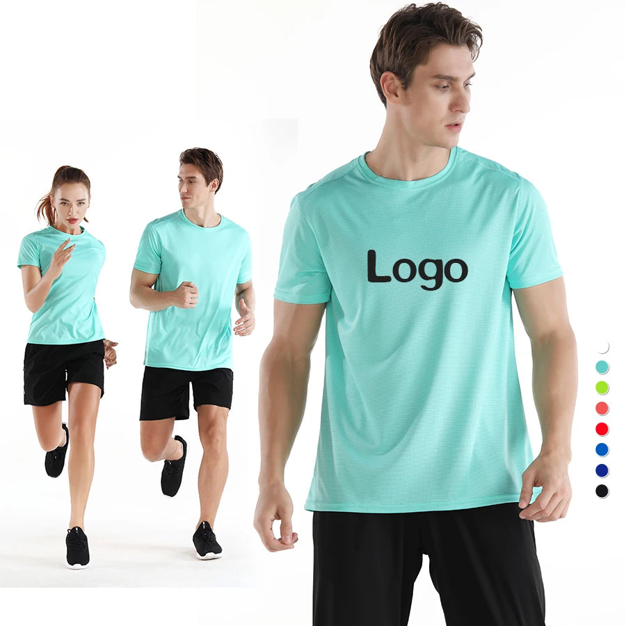 Lidong Stock Promotion Polyester Blank Sport t Shirt Unisex Custom Design logo Plain Multi Color Tshirt Cheap