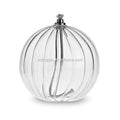 Handblown Decorative Mini Clear Bauble Glass Oil Table Lamps Round Ball Shape Glass Oil Candle Lamp