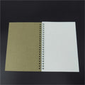Journaling Notebook A5 Hardcover Cardboard Dot Grid Spiral Journal White