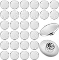 Diy 25mm Pin Badge Blank Butterfly Pin Backs Round Silver Pins Disk Bas Bezel Trays for DIY Craft Lapel Making Supplies