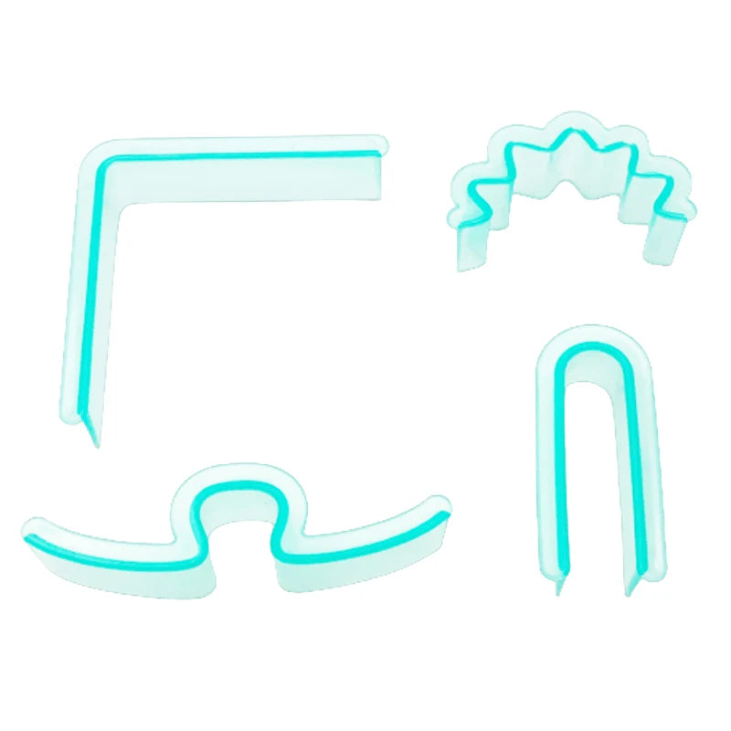 Plastic Edger Fondant Biscuit Dough Cookie Cutter Mold for Cookie Edger Cutter Mold for Royal Icing and Cookie Decorating