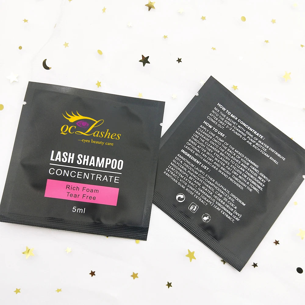 Tear Free Private Label Concentrate Lash Shampoo Eye Makeup Remover Cleanser Foaming Shampoo Concentrate
