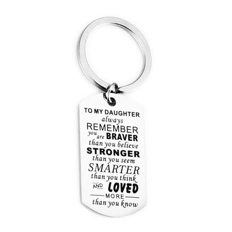 High Quality Vintage Fashion Graduation Season Stainless Steel Custom Metal Keychain-Lightweight Waterproof