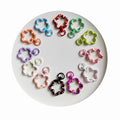 Colored Metal Keychain Star Buckle Keyring Clasp DIY Bag Clips Hook Chains Buckle Connector Key Rings Jewelry