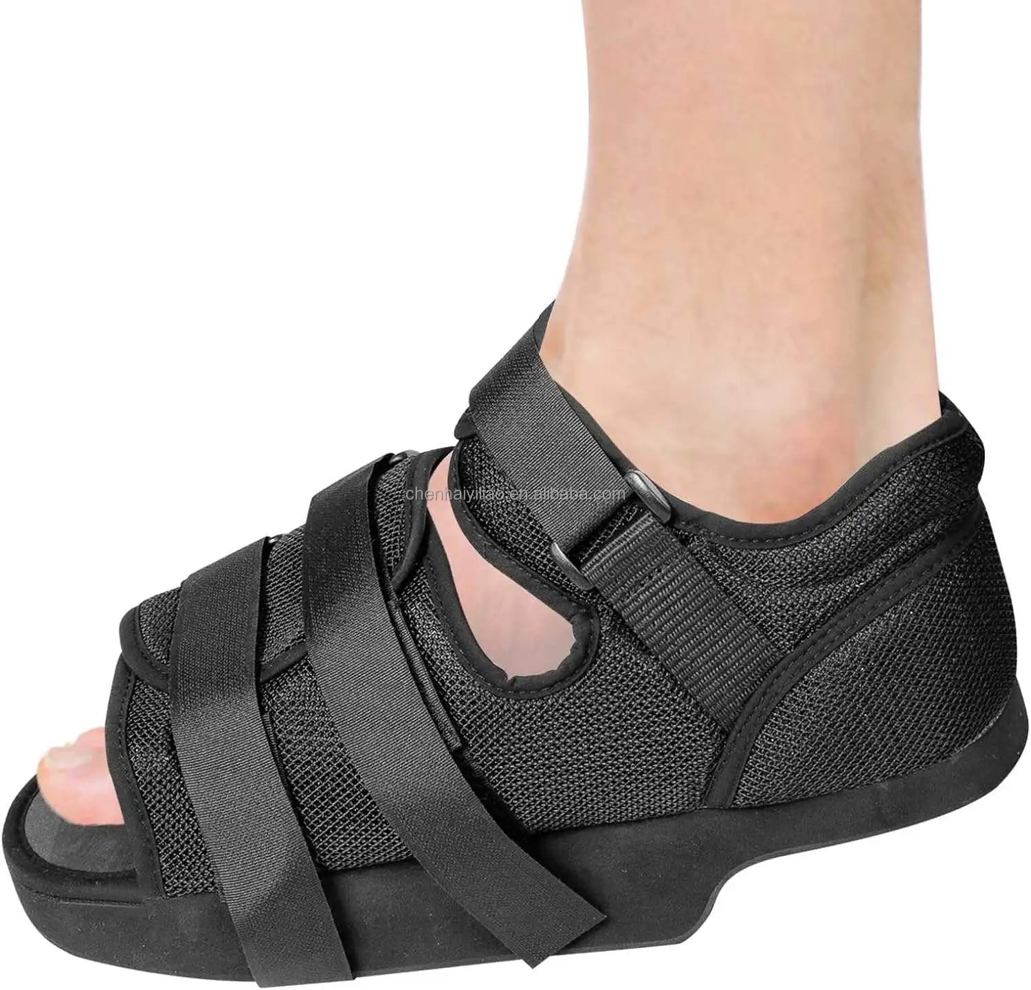 Post-Op Orthopedic Foot Supports Lightweight Heel Relief Shoes with Adjustable Heel Wedge for Heel Ulcer Erative Healing