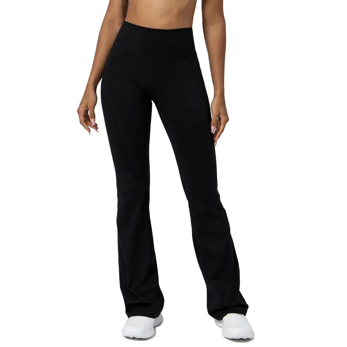 Tight Dance Wide Leg Pants Lift Fitness Exercise Trousers Hip High Waist Casual Flared Pants