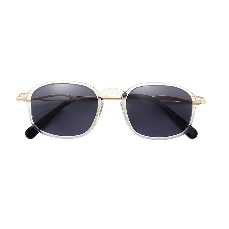 Vintage Minimalist Style High Quality TAC Custom Rectangle Acetate Men Sun Glasses