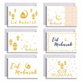 2025 Eid Mubarak Invitation Greeting Card Ramadan Kareem Muslim Islamic Happy Eid Greeting Cards Envelop Set for Ramadan XJ0340
