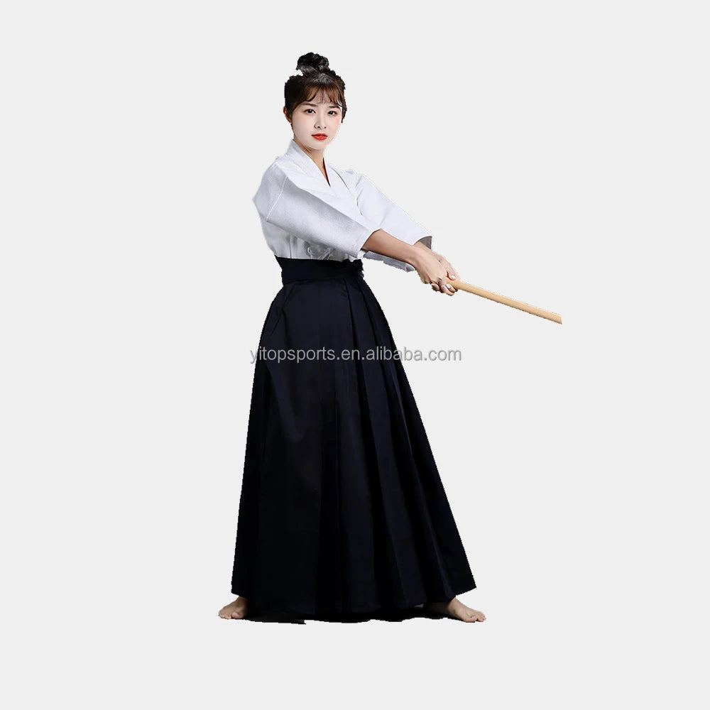 Kendo Suit Japanese Samurai Costume Kendo Hakama Aikido Judo Wushu Martial Arts Uniforms
