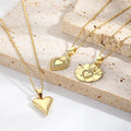 NZ1496 Dainty 18k Gold CZ Pave Flaming Sacred Heart Religious Jewelry Love of God Necklace Sacred Heart of Jesus Necklace