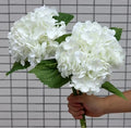 Y-H179 High Quality Artificial Hydrangeas Real Touch Latex Hydrangea Large Head Green White Hortensia Flower for Wedding Decor