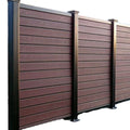 Wholesale Waterproof Wood Plastic Composite Fencing Panels Board Garden Outdoor Zaun Privacy Wpc Fence