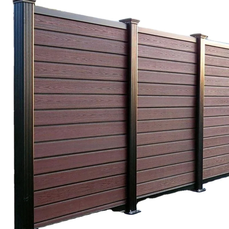 Wholesale Waterproof Wood Plastic Composite Fencing Panels Board Garden Outdoor Zaun Privacy Wpc Fence