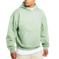 Men's Custom Printed Eco-Friendly 100% Cotton Oversized Drop Shoulder Streetwear Hip Hop Hooded Sweatshirt Pullover Crop Hoodie