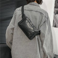 New Fashion Chest Mobile Phone Pu Leather Sport Side Sling Crossbody Luggage Travel Shoulder Messenger Bag for Men Women