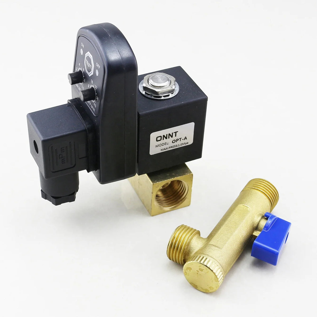 OPT-A G1/2 Pneumatic Timer Valve Water Automatic Auto Electrical Air Drain Solenoid Valve One Way Auto Close Drain Trap MegaBDM
