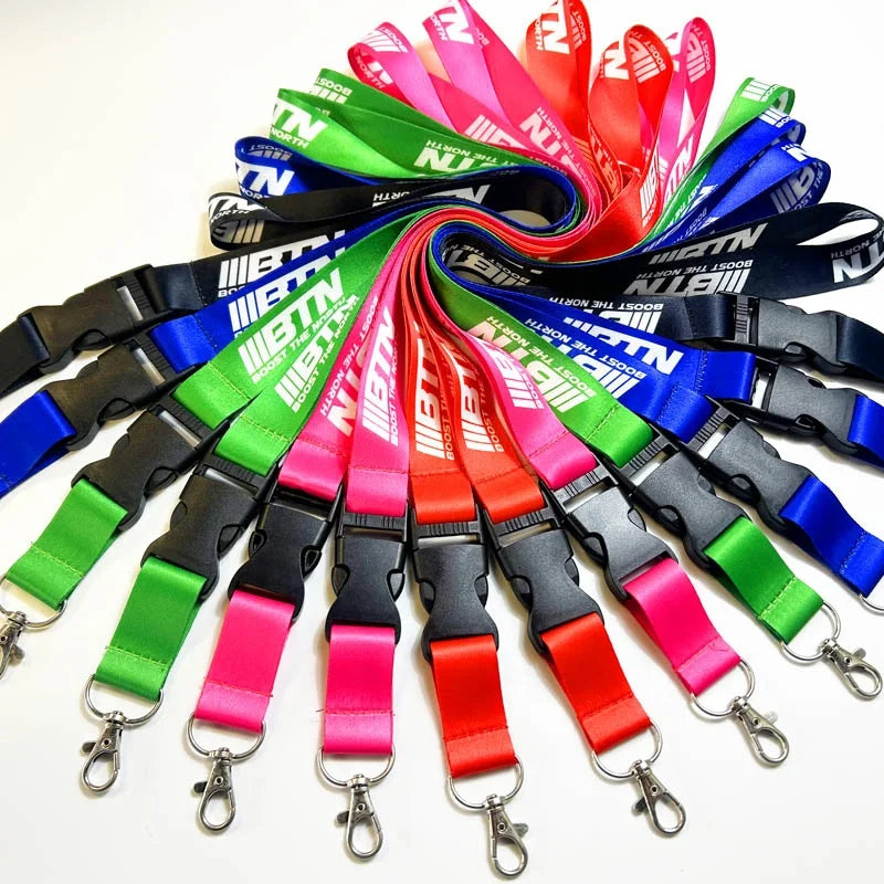 Custom Logo Neck Strap Lanyard Sling Id Badge Holders/Landyard and Pvc Name Card Polyester Lanyard Keychain