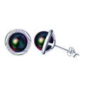 Women Color Pearl Earrings Designer 925 Silver Classic Vintage Fashion Jewelry Stud Earrings