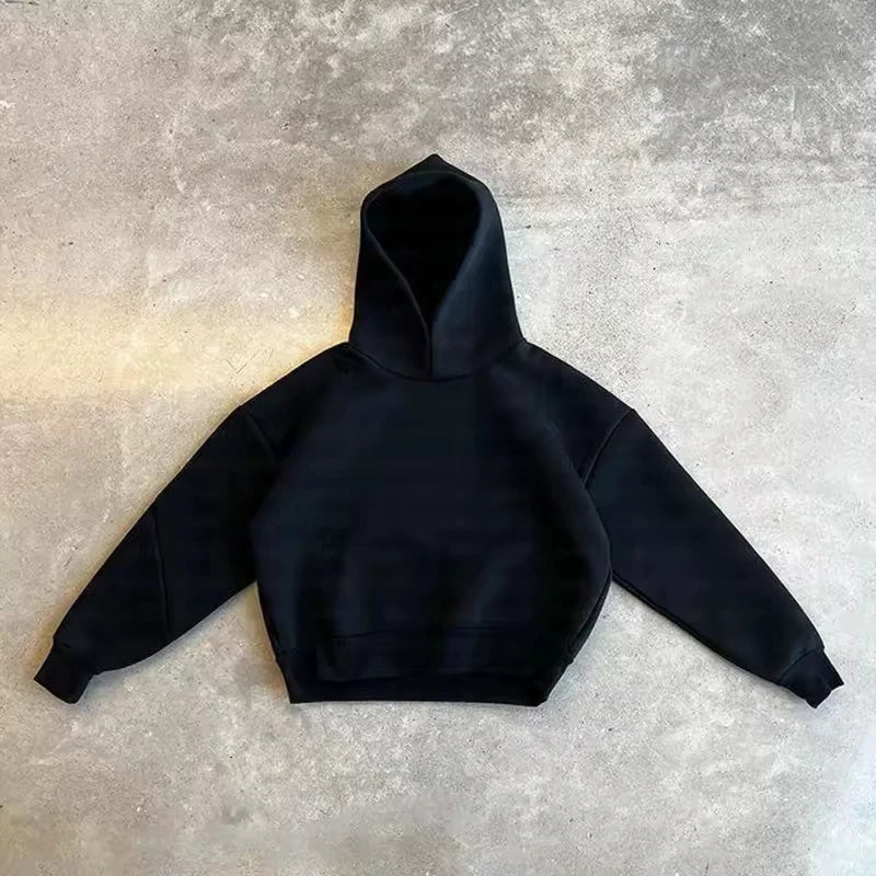 2025 Men's Autumn Daily Casual Solid Color Custom Tracksuit with Hat Drawstring Waist