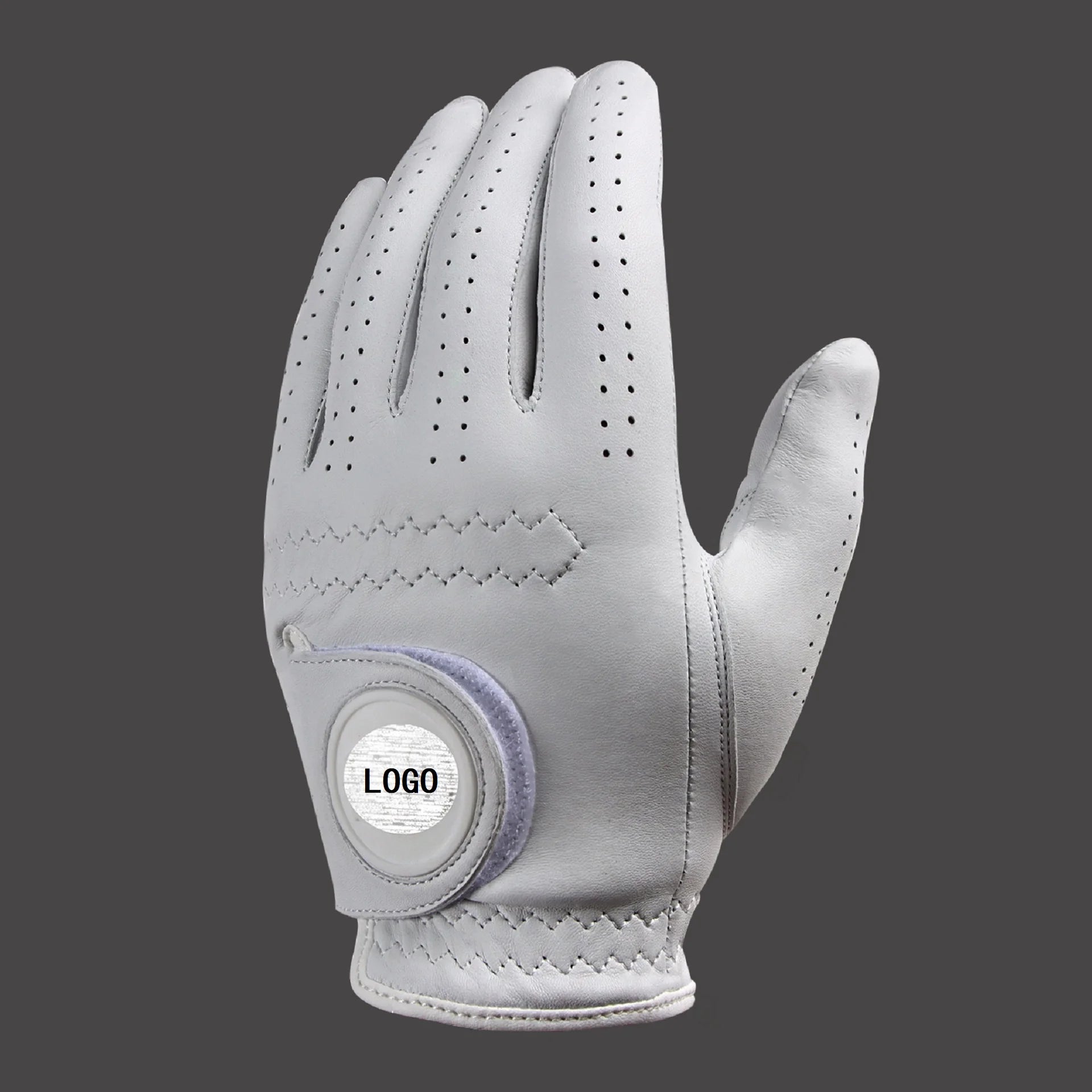 2025 Latest Style Cabretta Leather Custom Anti-slip Palm Breathable  Soft  Golf Gloves for Men and Women Summer Sports Golf