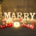 LED  Light Letters   for  Wedding  Valentine's Day Proposal Birthday Party
