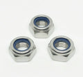DIN982 Galvanized Blue M4M5m6M8M10M12 Nylon Insert Lock Sealing Nut Hexagon Back Nuts Nylon Lock Thin Jam Nyloc Locking Nut